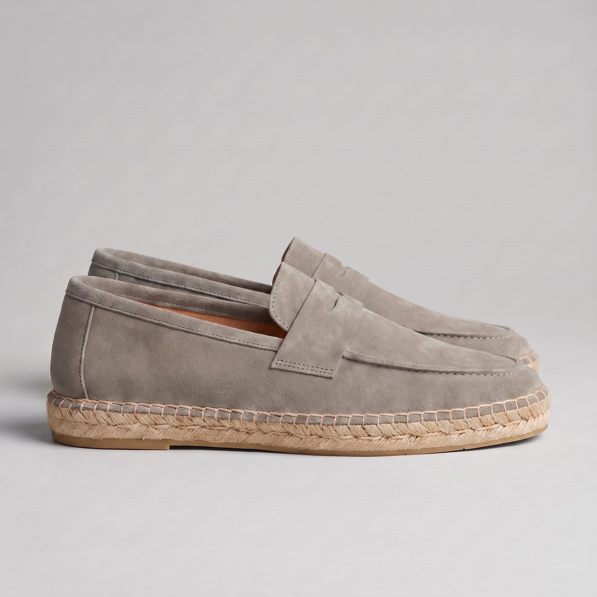 Rainier Suede Penny Espadrille Loafers
