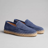 Rainier Suede Penny Espadrille Loafers