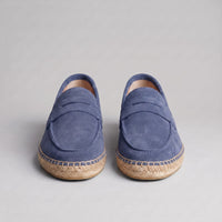 Rainier Suede Penny Espadrille Loafers