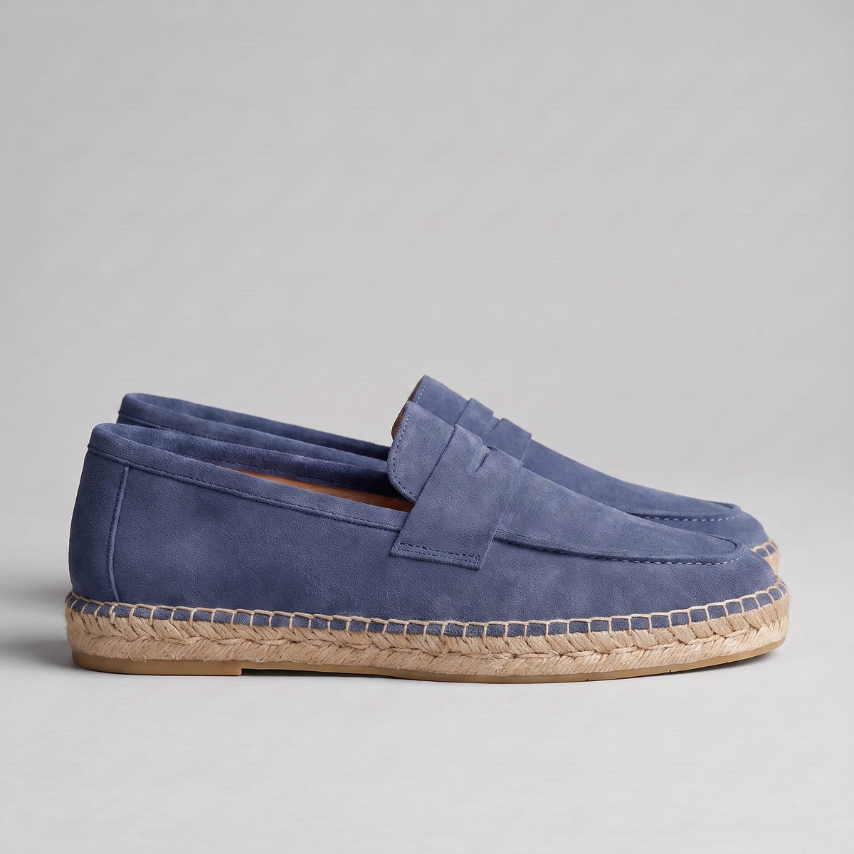 Rainier Suede Penny Espadrille Loafers_39