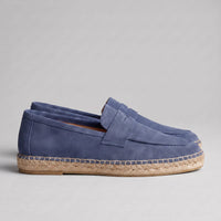 Rainier Suede Penny Espadrille Loafers