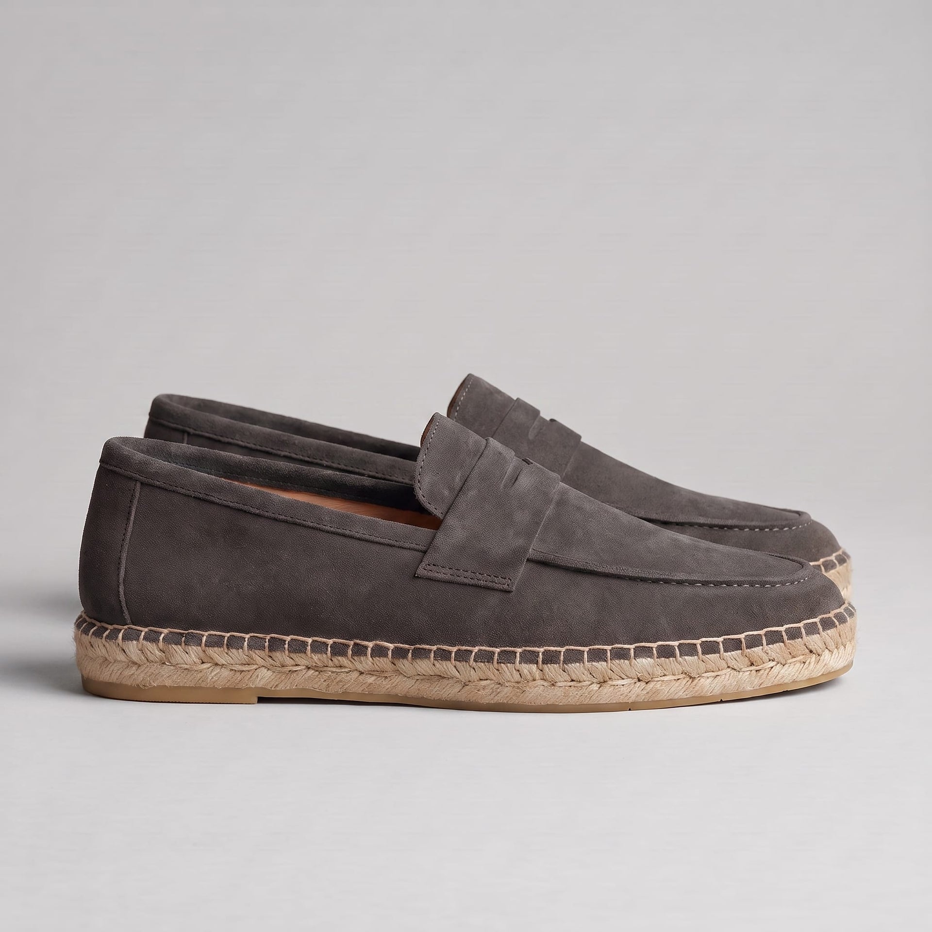 Rainier Suede Penny Espadrille Loafers