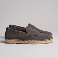 Rainier Suede Penny Espadrille Loafers