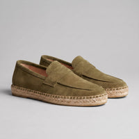 Rainier Suede Penny Espadrille Loafers