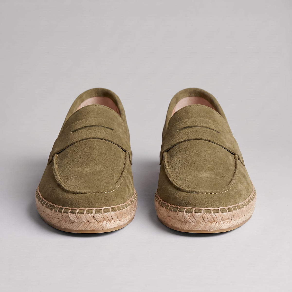 Rainier Suede Penny Espadrille Loafers