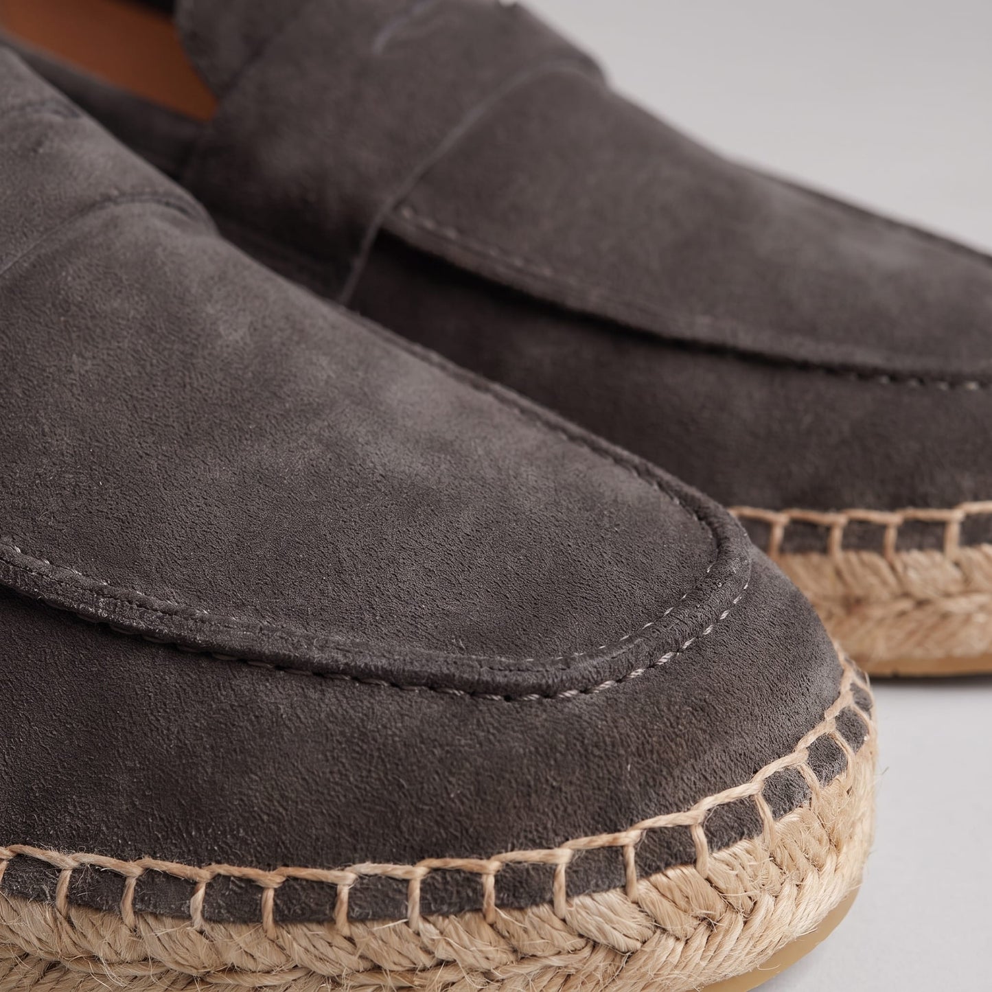 Rainier Suede Penny Espadrille Loafers_6