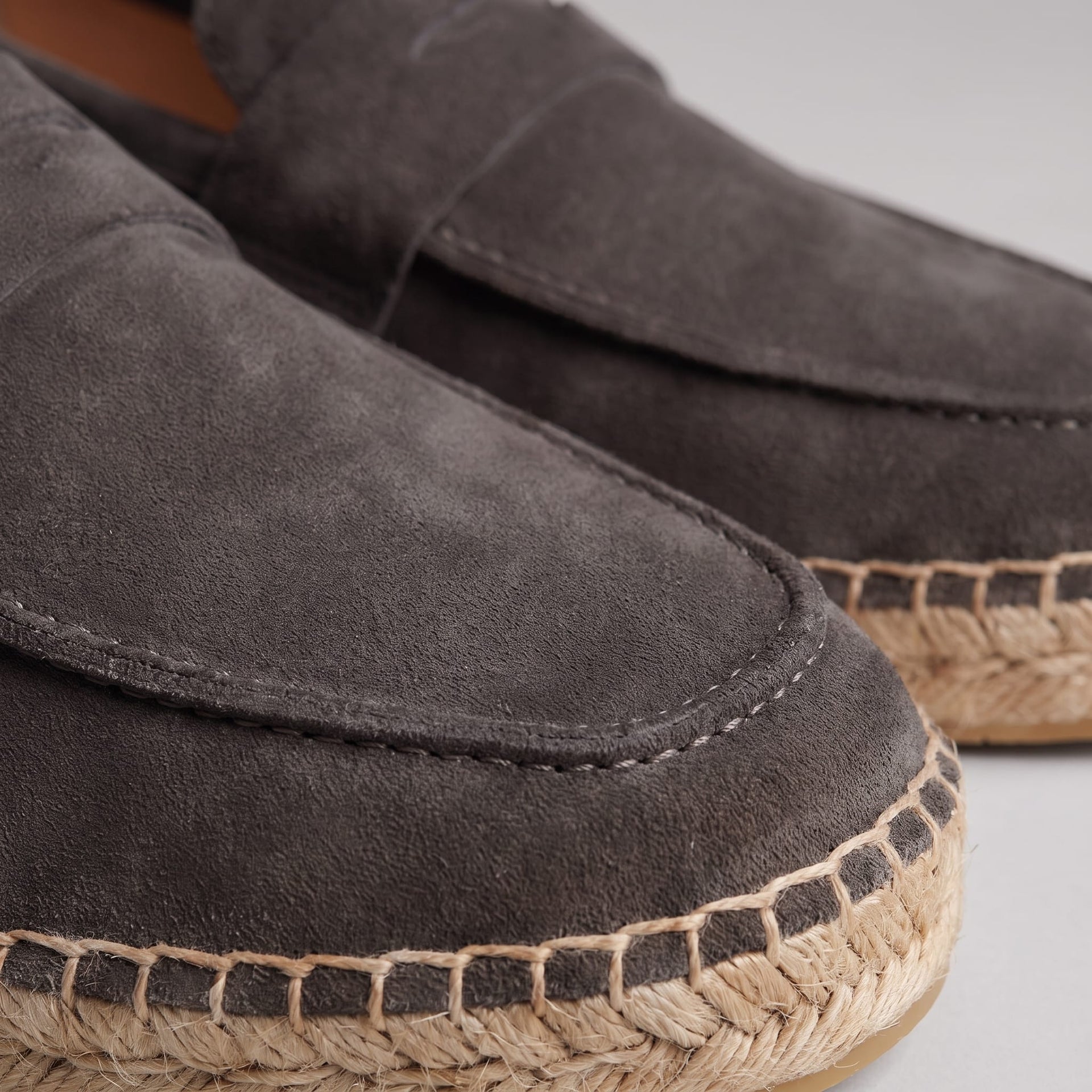Rainier Suede Penny Espadrille Loafers
