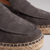 Rainier Suede Penny Espadrille Loafers