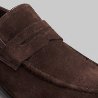 Ransom Faux Suede Penny Loafers