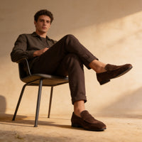 Ransom Faux Suede Penny Loafers