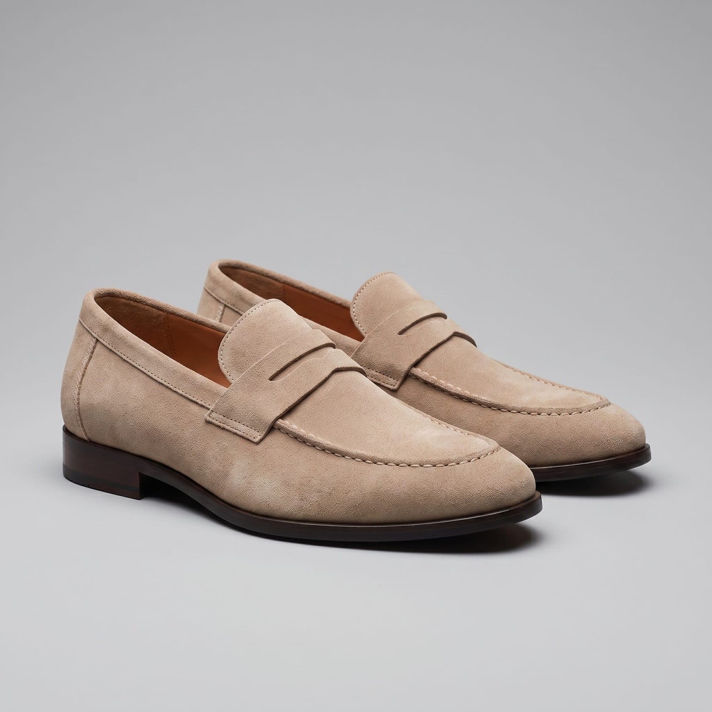 Ransom Faux Suede Penny Loafers_30