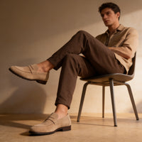 Ransom Faux Suede Penny Loafers