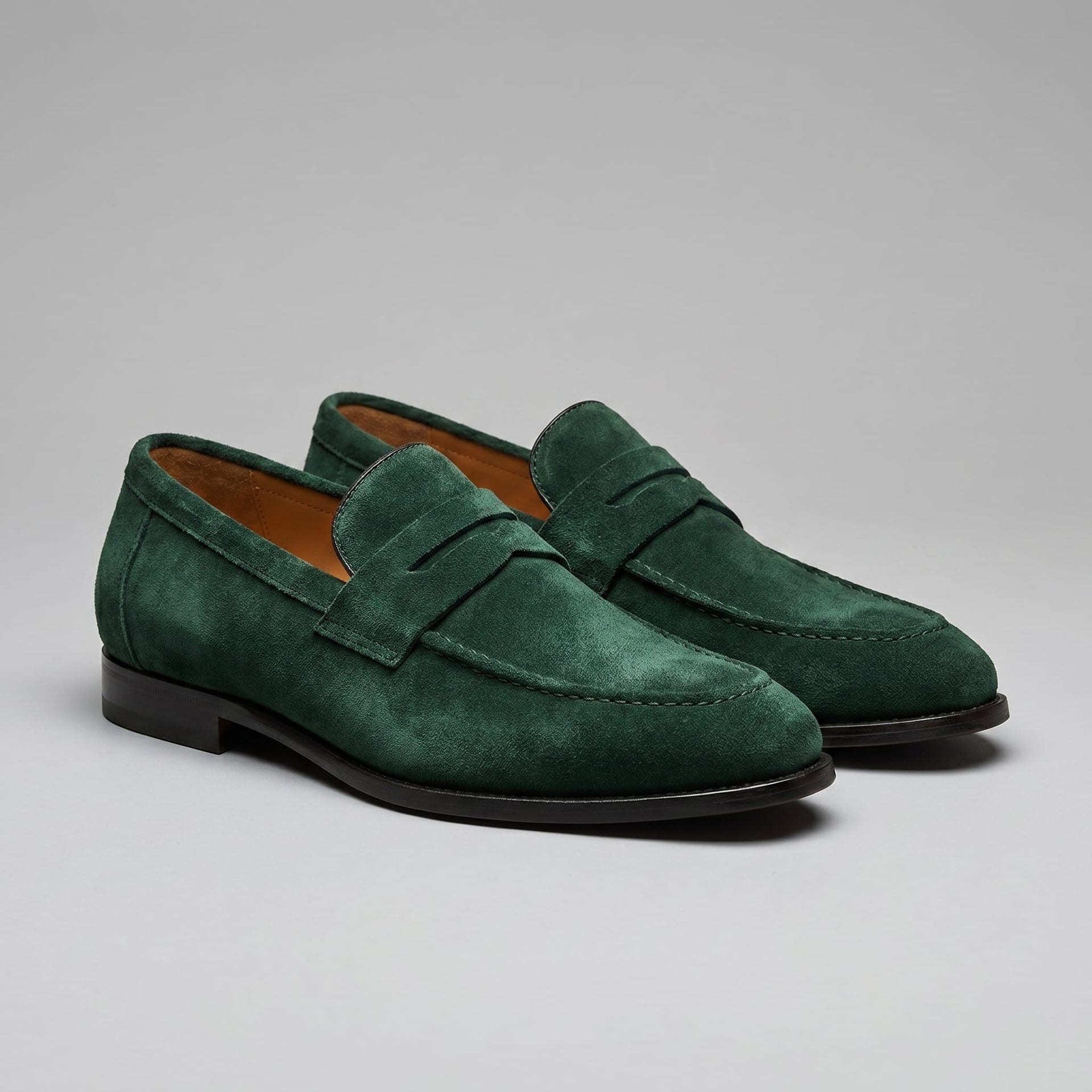 Ransom Faux Suede Penny Loafers