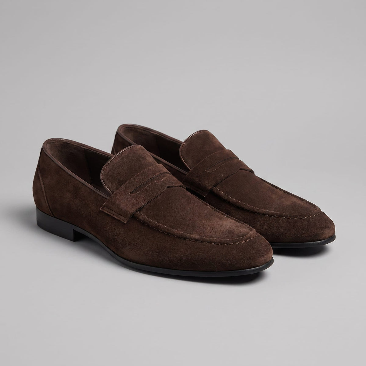 Ransom Faux Suede Penny Loafers