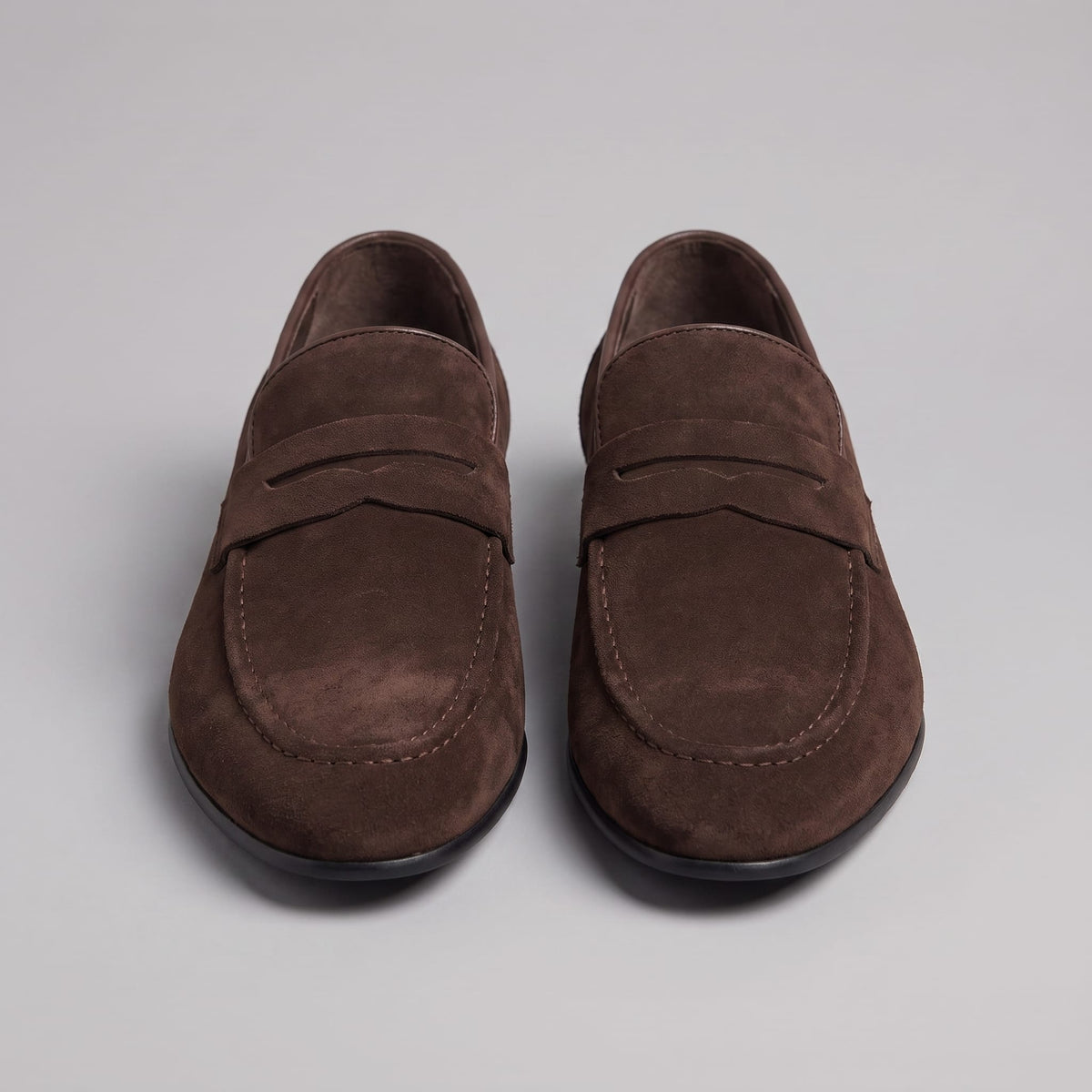 Ransom Faux Suede Penny Loafers_8