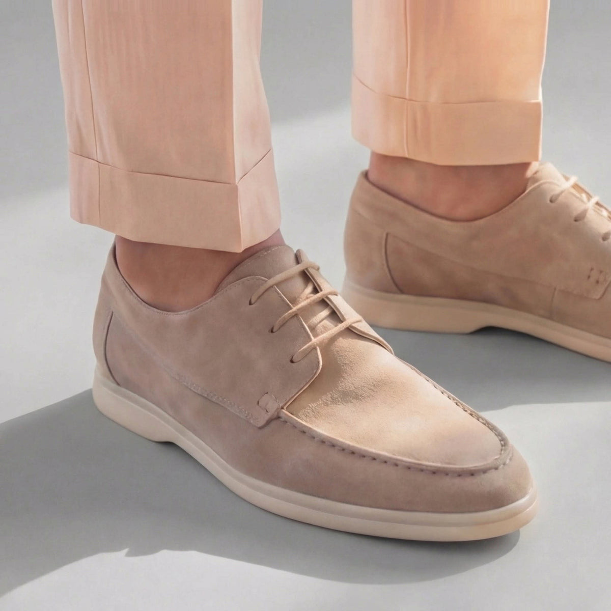 Redford Suede Lace Up Derby Shoes_3