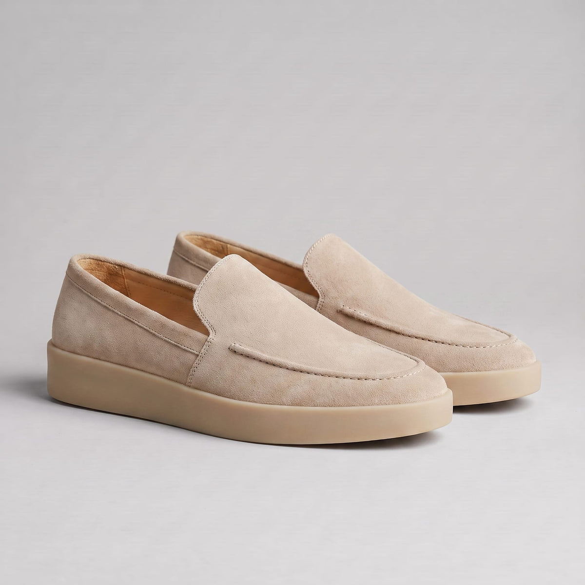 Remsen Cushioned Suede Loafers_1