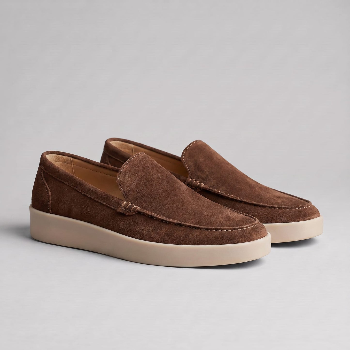 Remsen Cushioned Suede Loafers_13