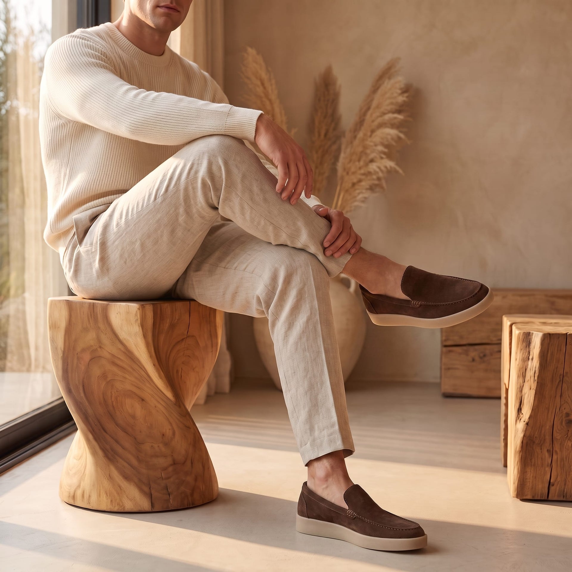 Remsen Cushioned Suede Loafers