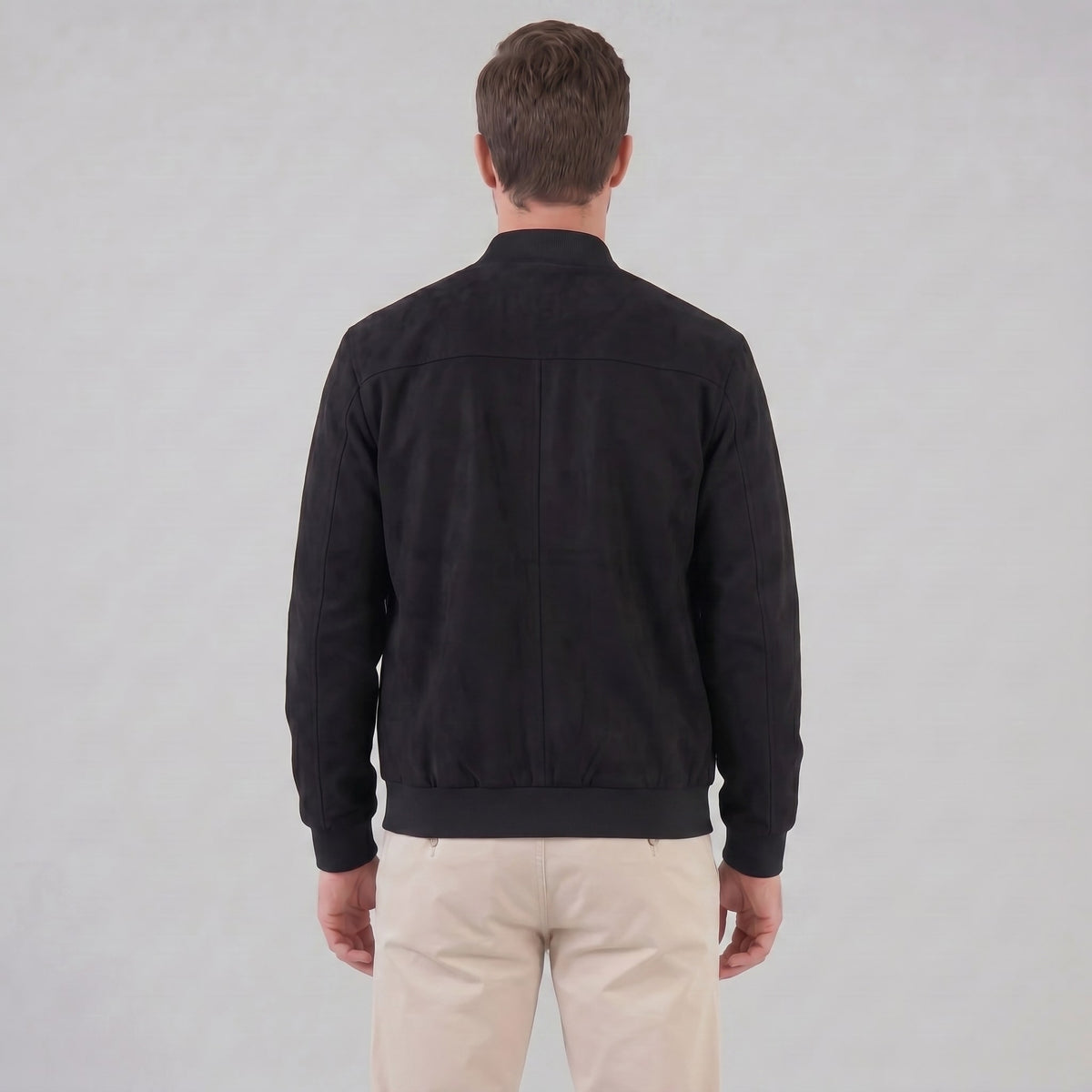 Ledbetter Faux Suede Bomber Jacket