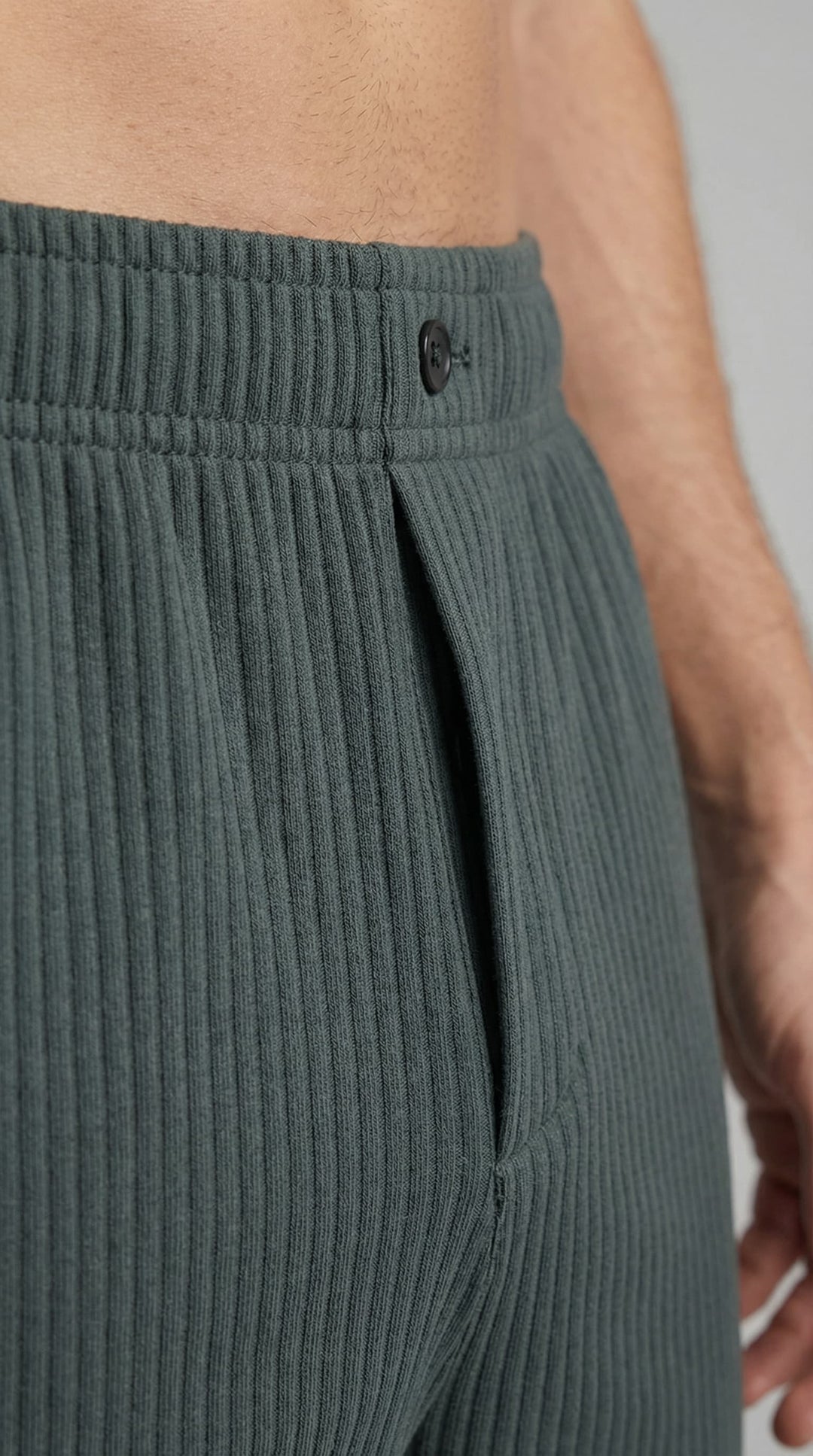 Denver Ribbed Camp Collar Shirt and Shorts Set