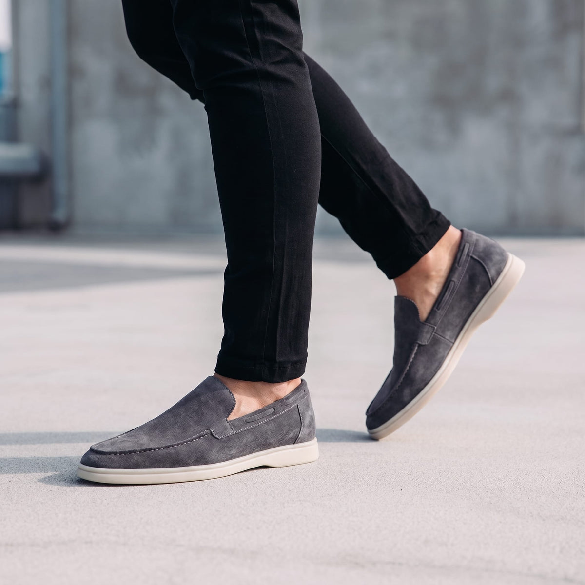 Ridley Suede Slip On Loafers