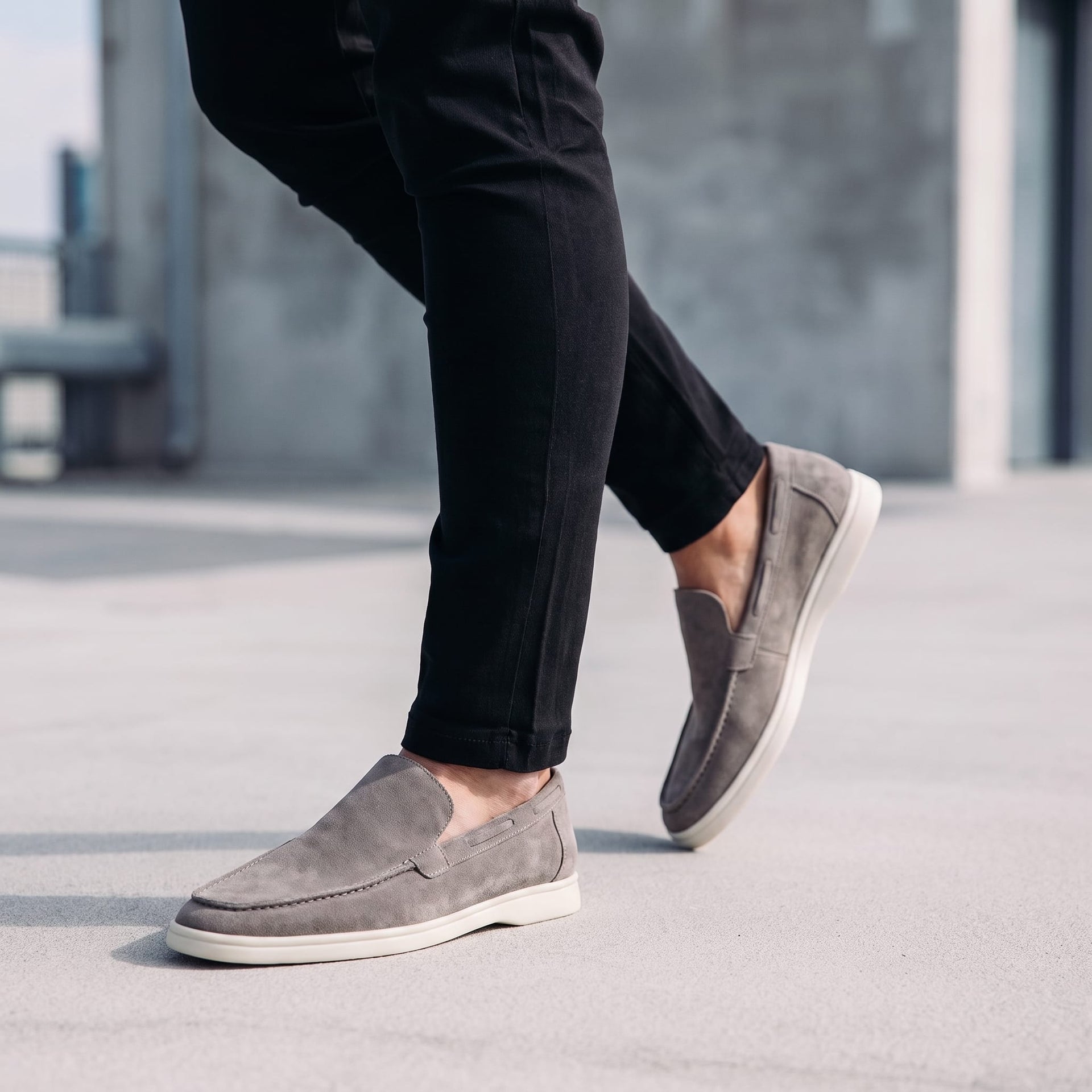 Ridley Suede Slip On Loafers