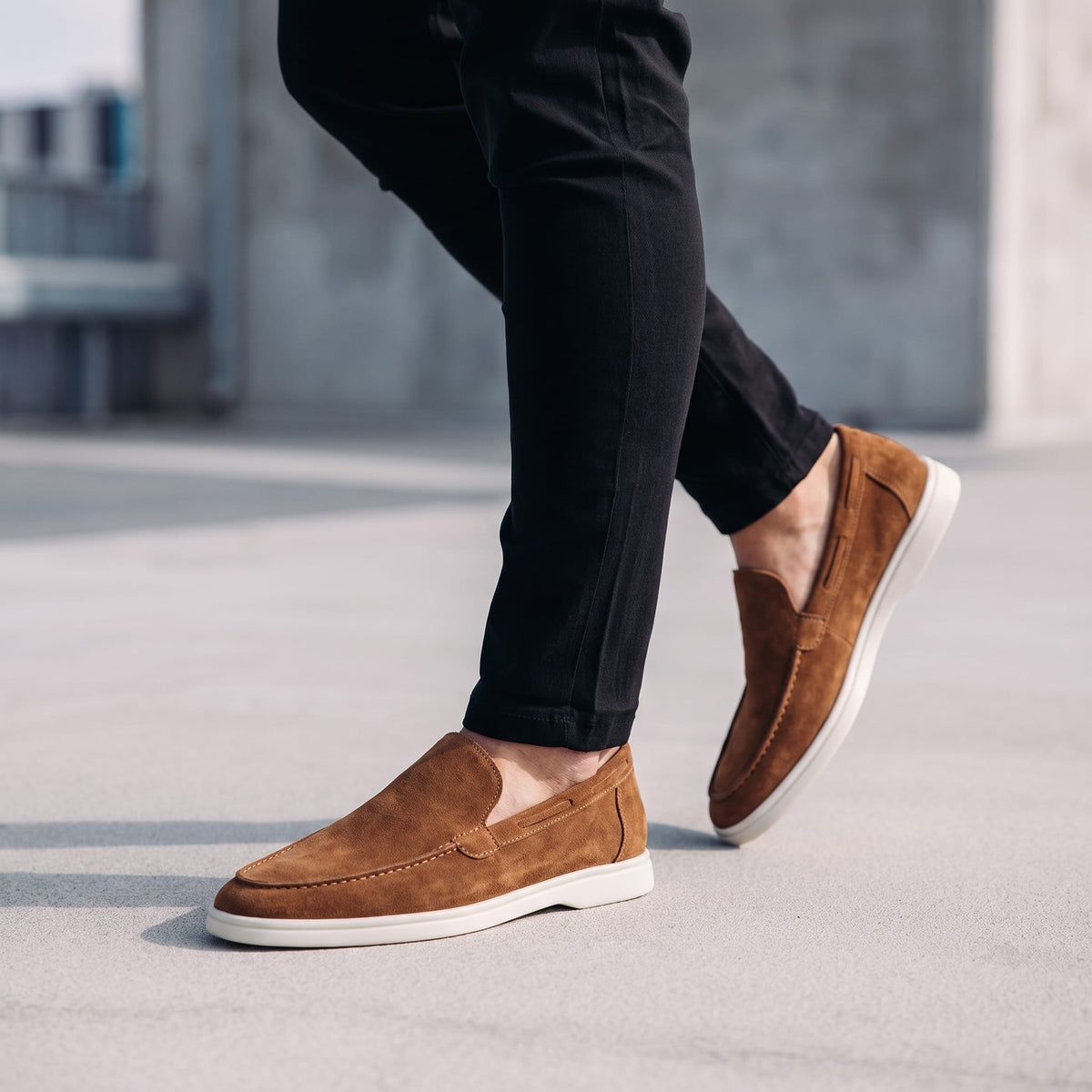 Ridley Suede Slip On Loafers_18