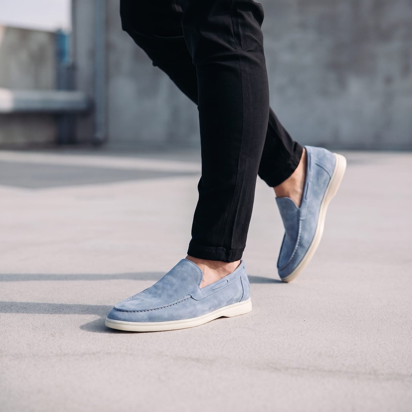 Ridley Suede Slip On Loafers_26