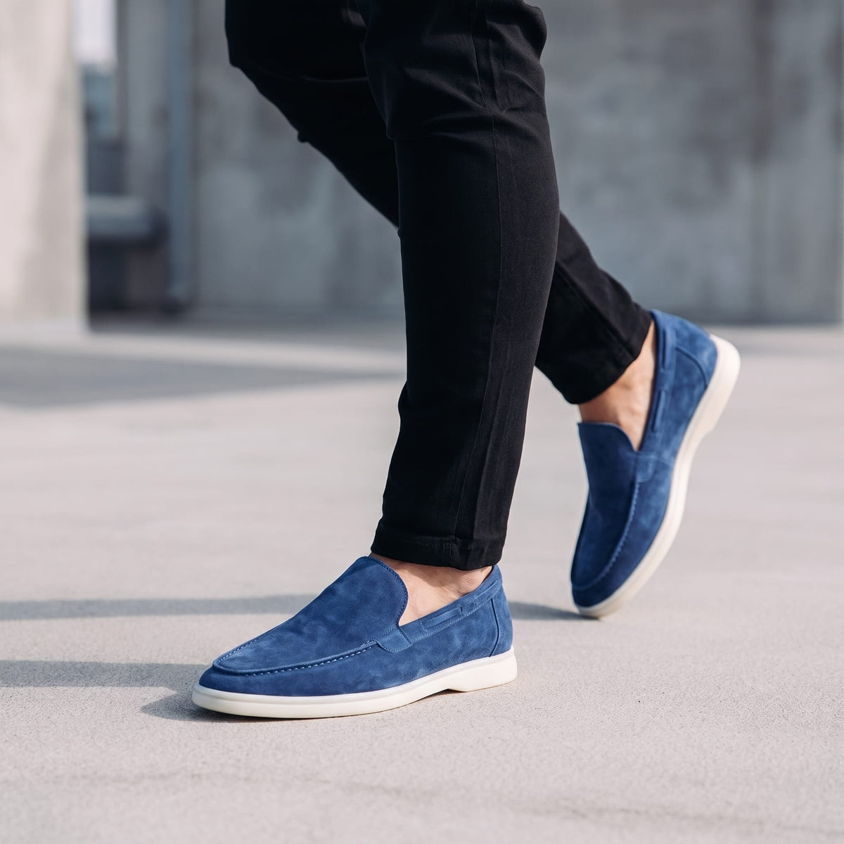 Ridley Suede Slip On Loafers