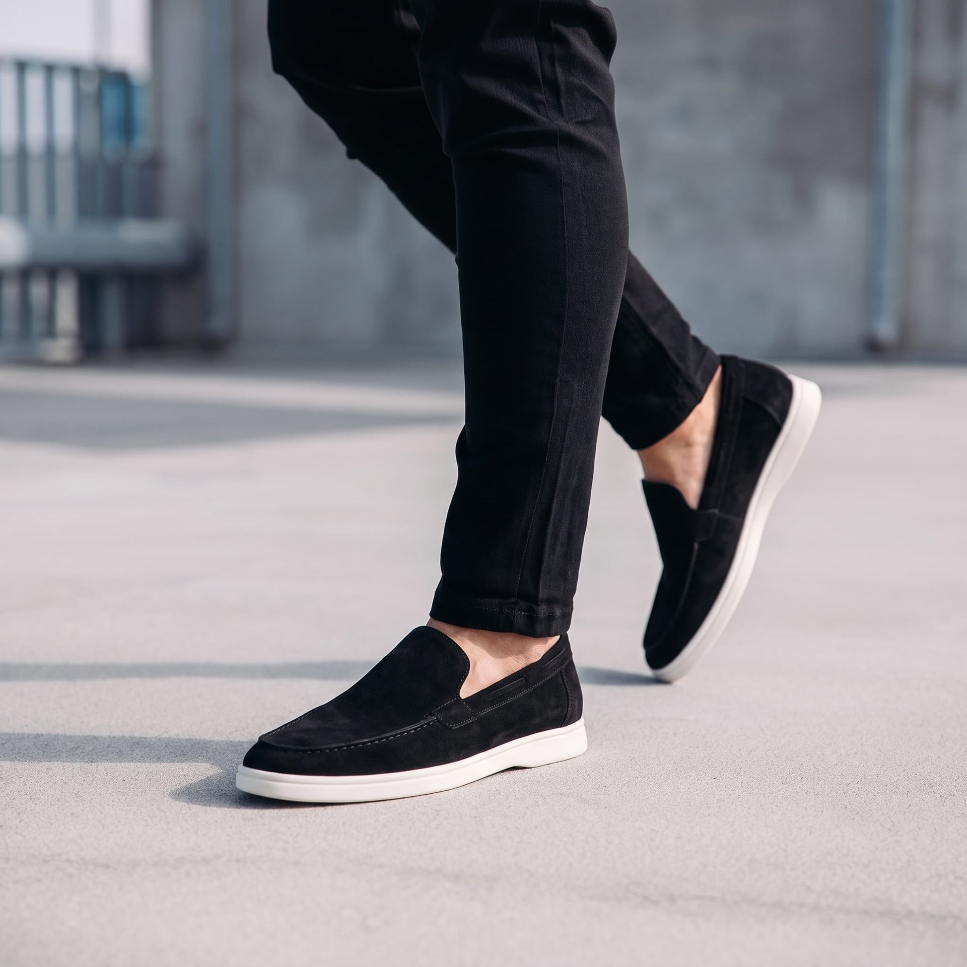 Ridley Suede Slip On Loafers