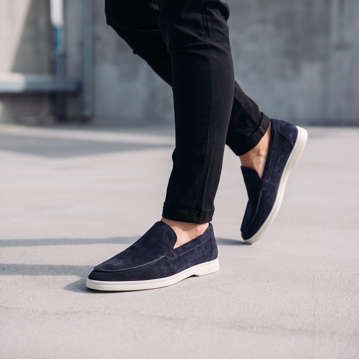Ridley Suede Slip On Loafers