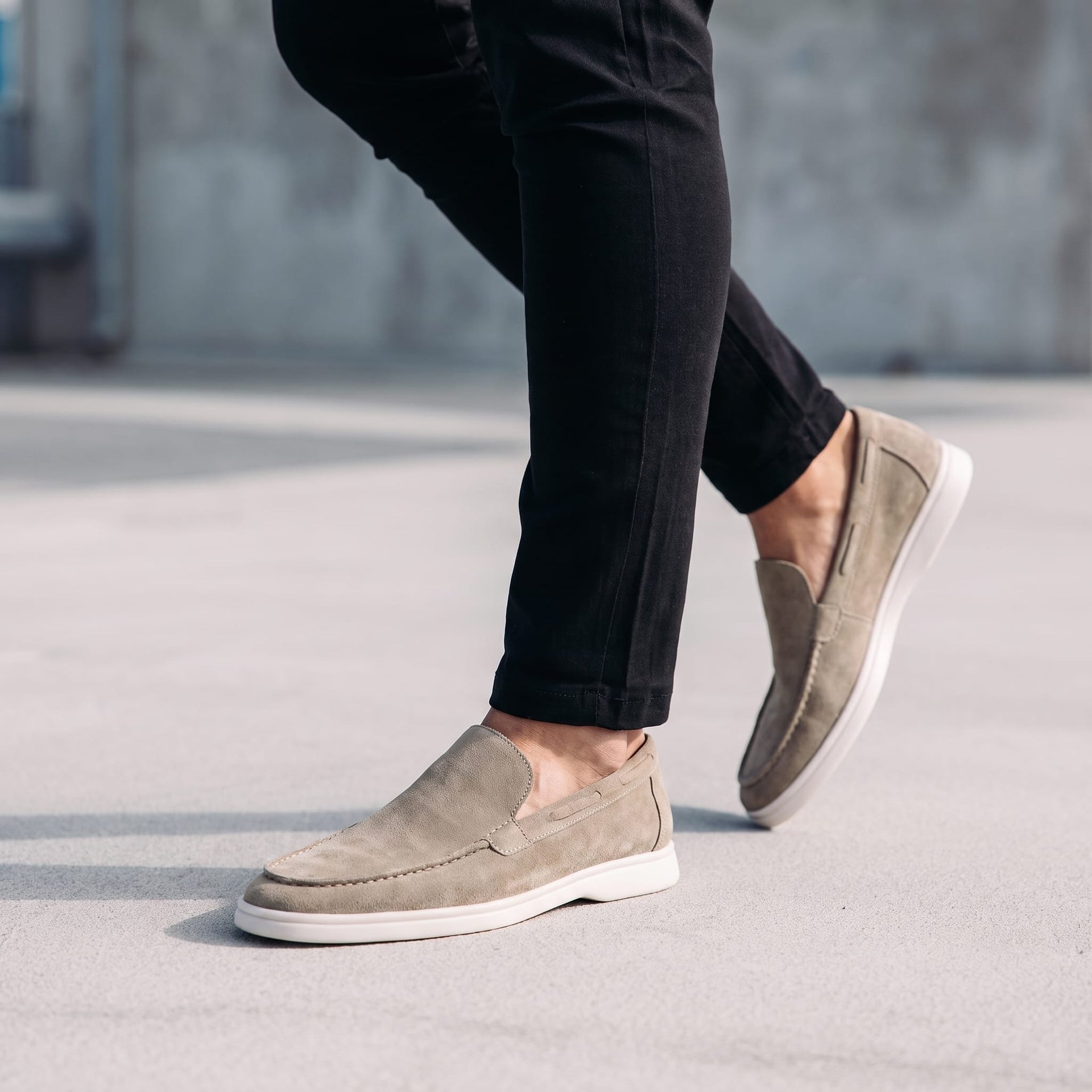 Ridley Suede Slip On Loafers