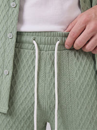Dexter Waffle Texture Shirt and Shorts Set