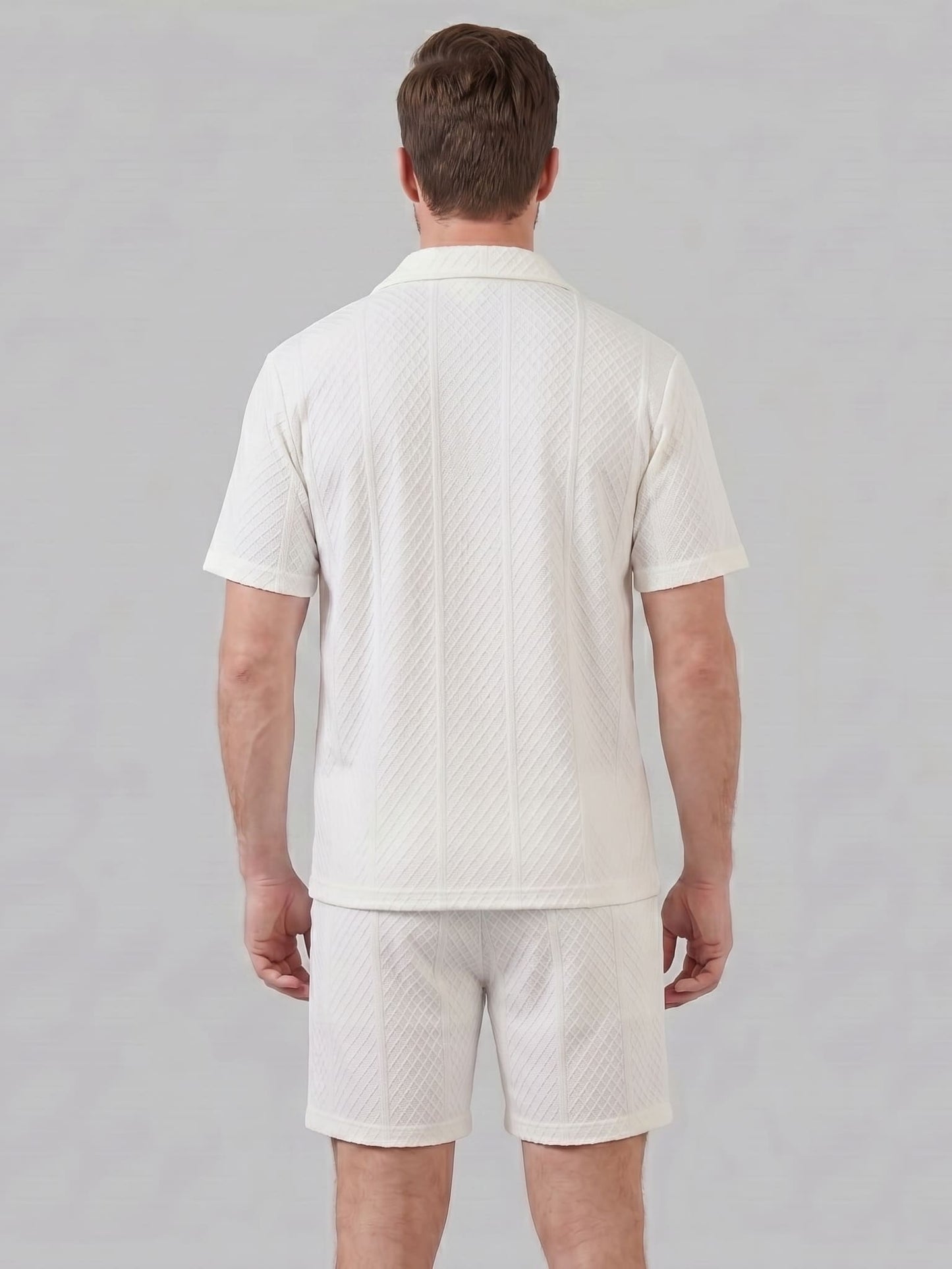Dexter Waffle Texture Shirt and Shorts Set_3