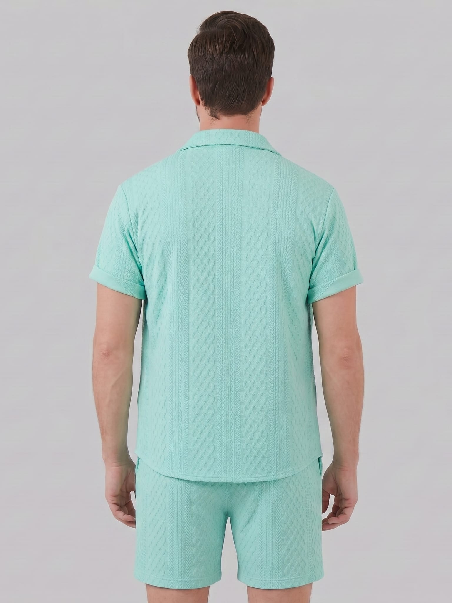 Dexter Waffle Texture Shirt and Shorts Set