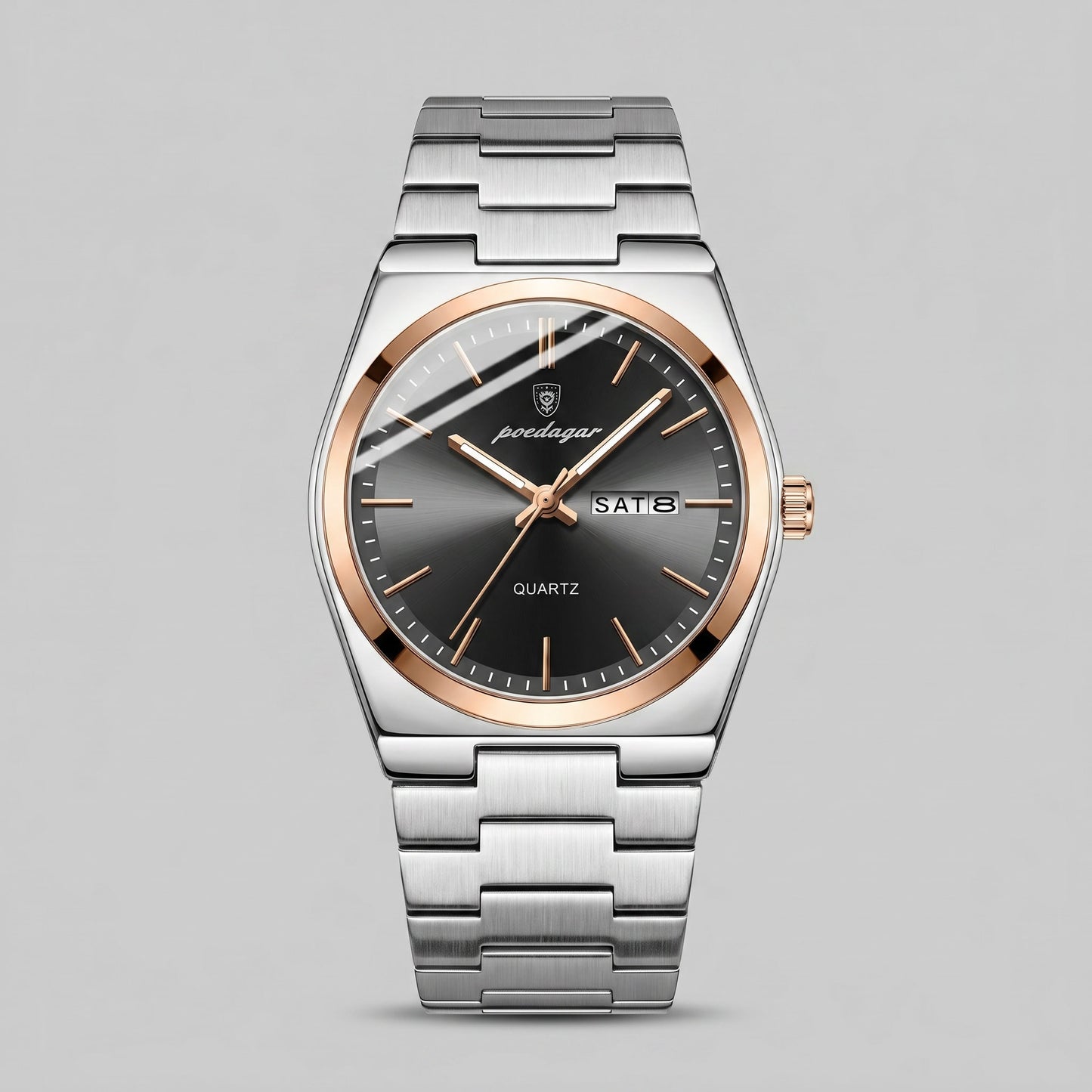 Worthington Sunburst Dial Steel Bracelet Watch_16