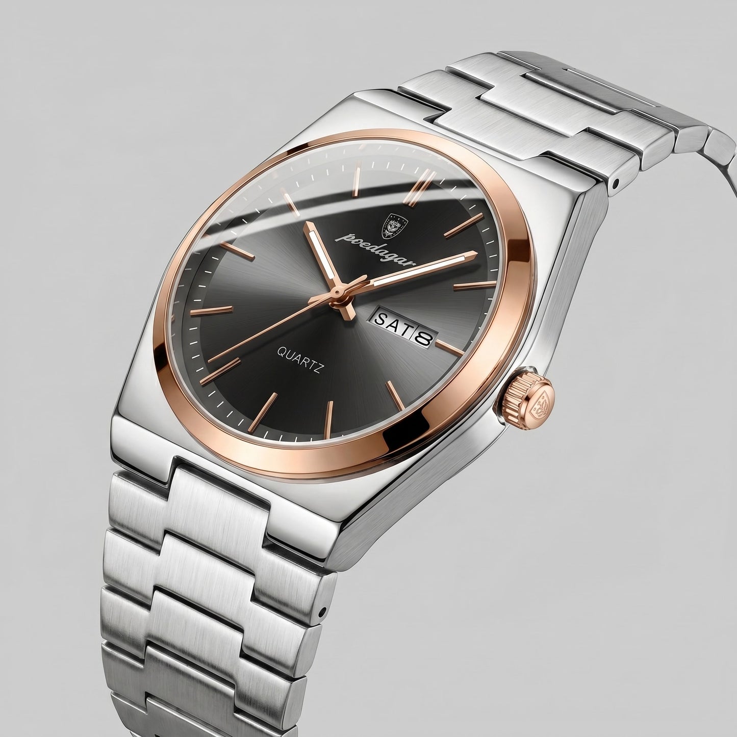Worthington Sunburst Dial Steel Bracelet Watch_20