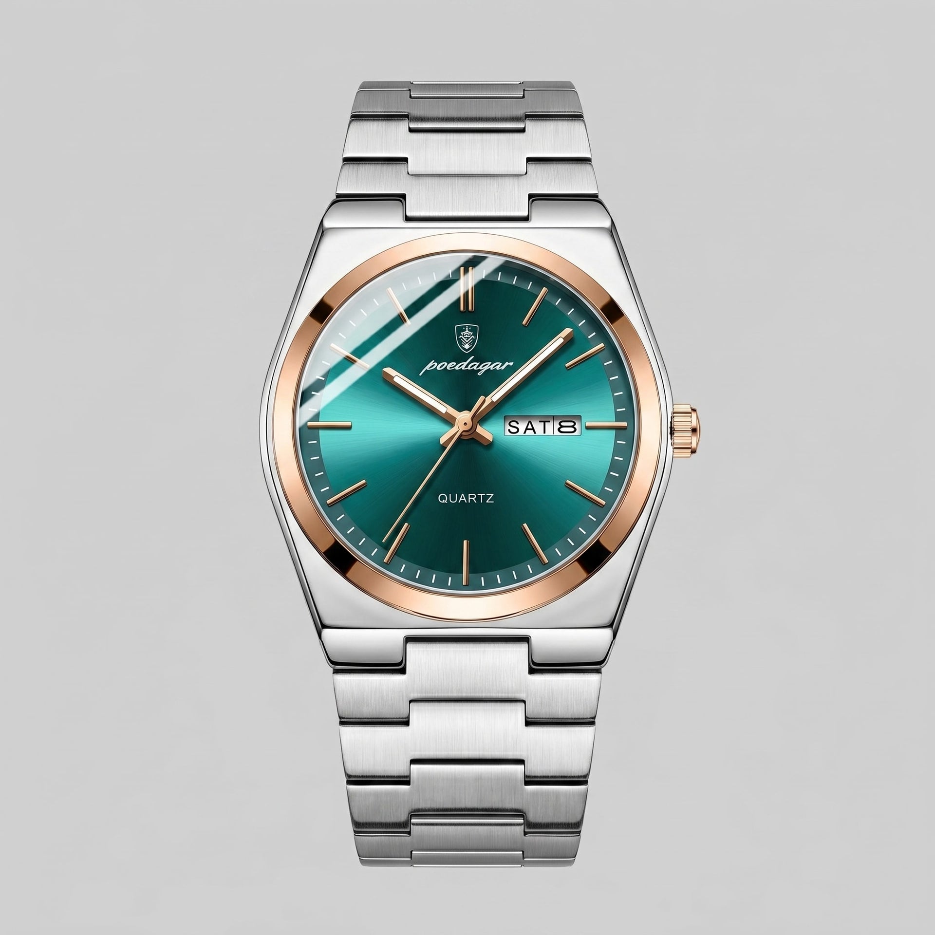 Worthington Sunburst Dial Steel Bracelet Watch