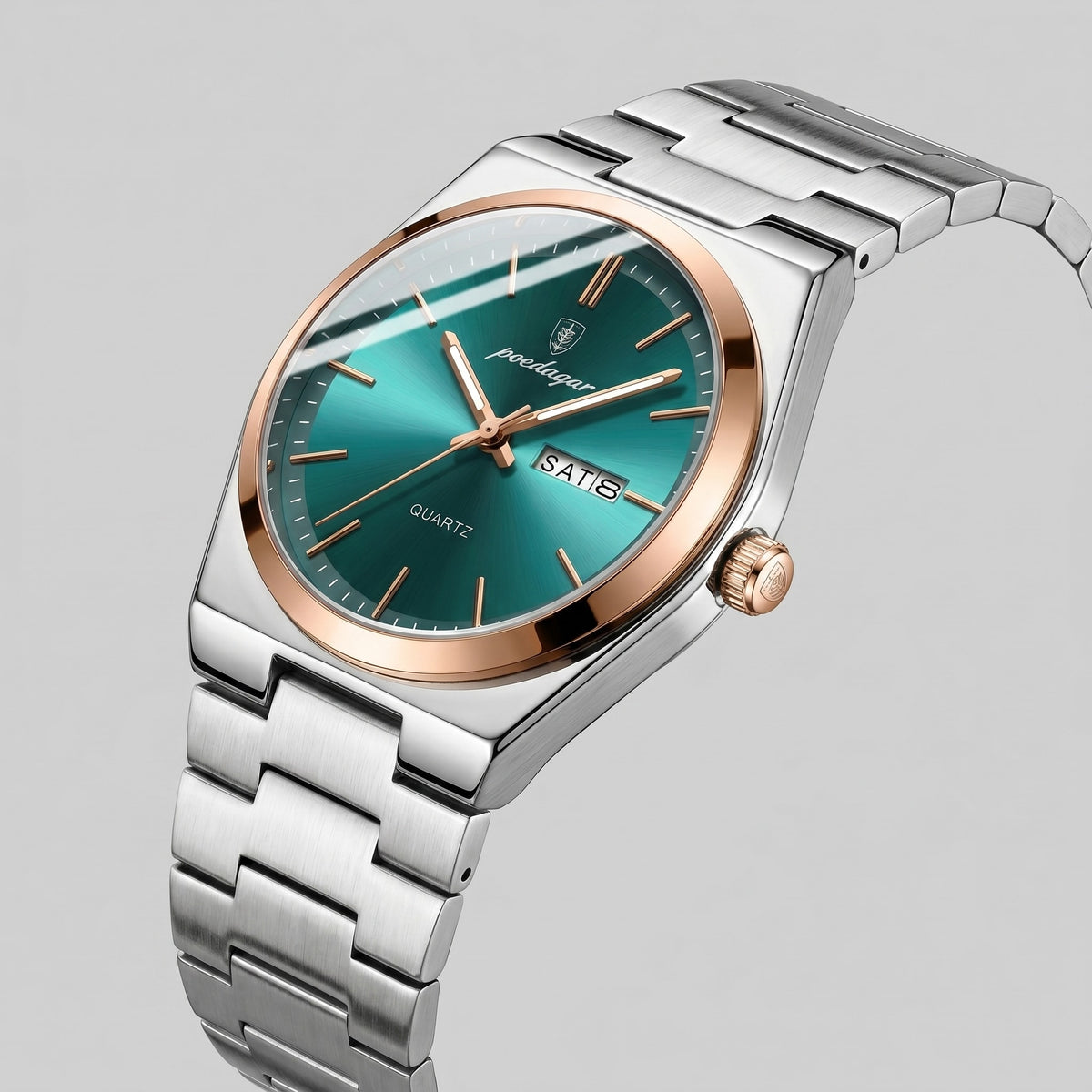 Worthington Sunburst Dial Steel Bracelet Watch