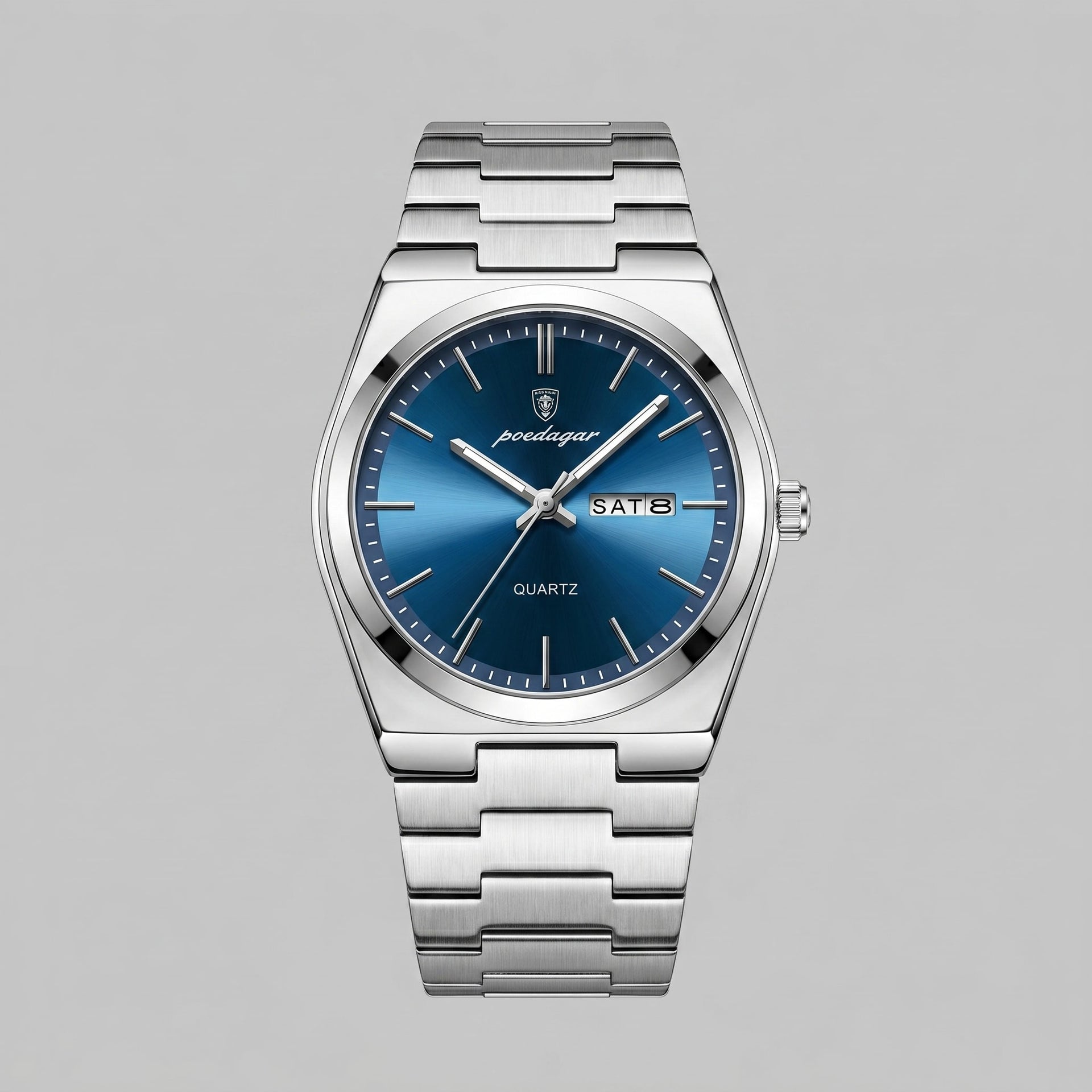 Worthington Sunburst Dial Steel Bracelet Watch