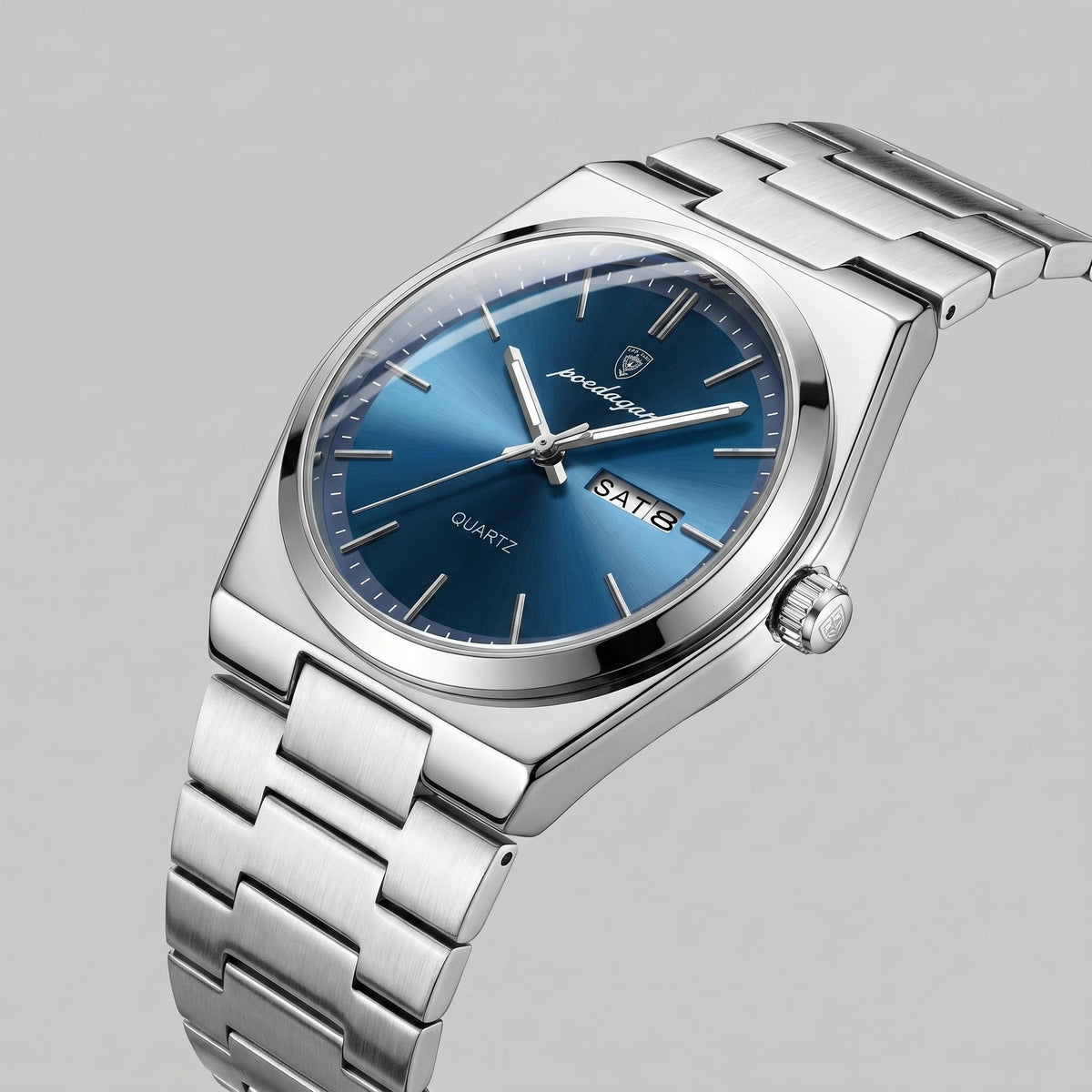 Worthington Sunburst Dial Steel Bracelet Watch_35