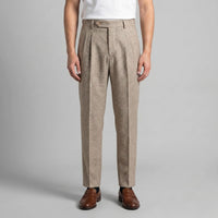 Calloway Pleated Herringbone Pants