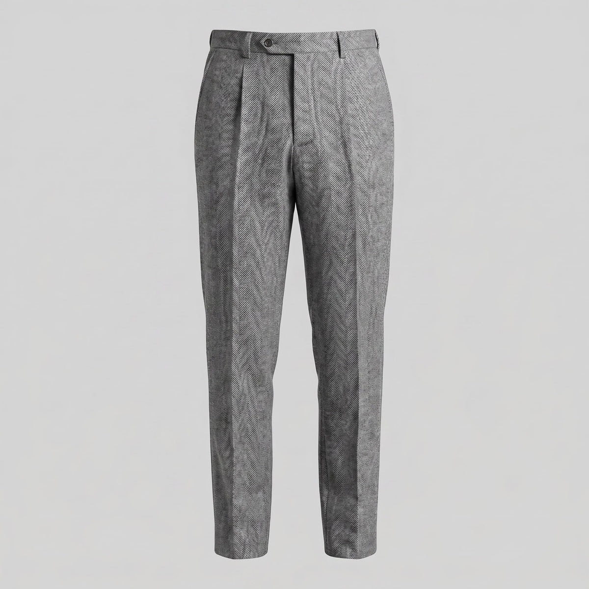 Calloway Pleated Herringbone Pants_10