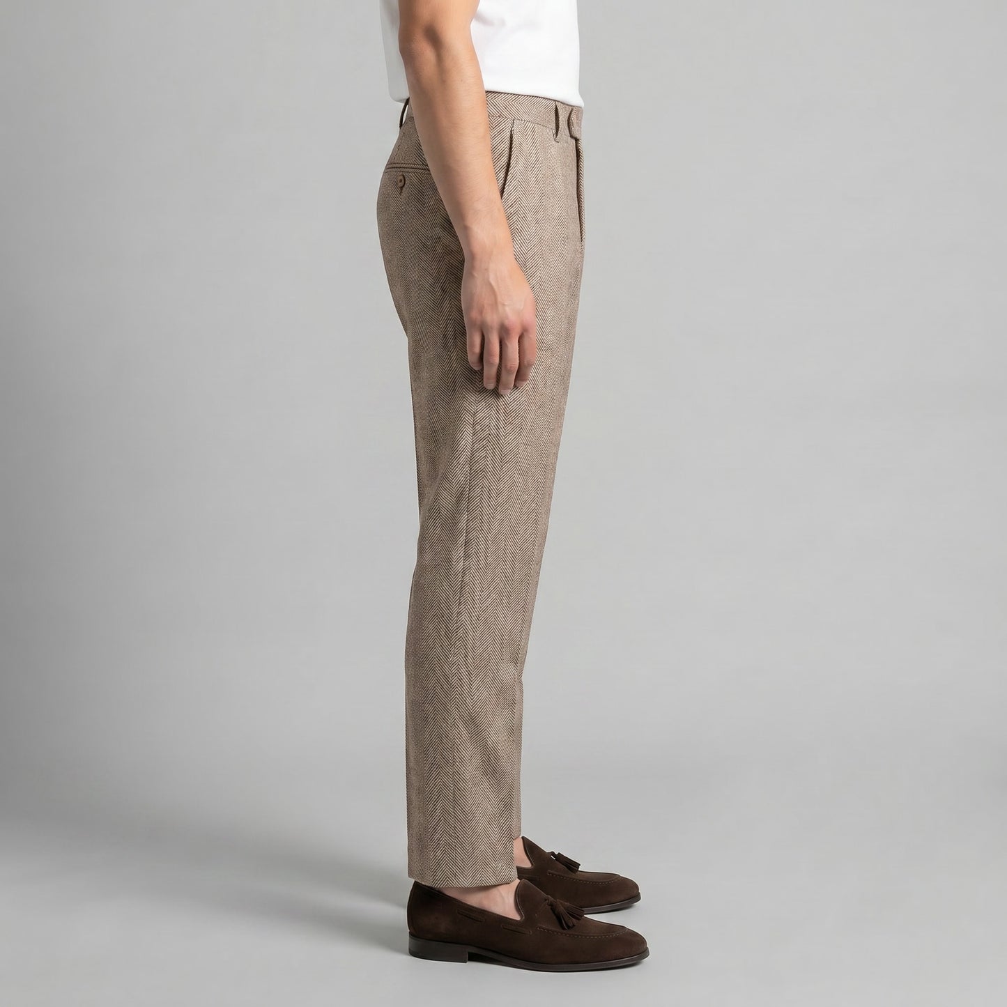 Calloway Pleated Herringbone Pants_12