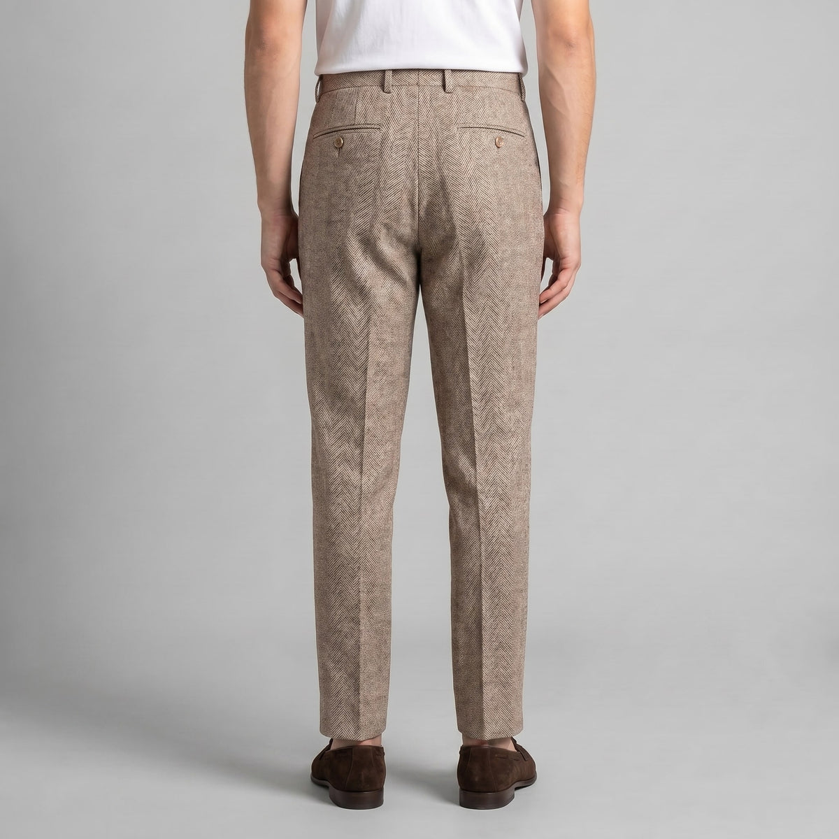 Calloway Pleated Herringbone Pants