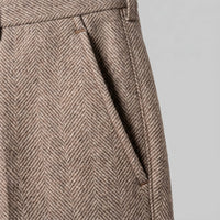 Calloway Pleated Herringbone Pants
