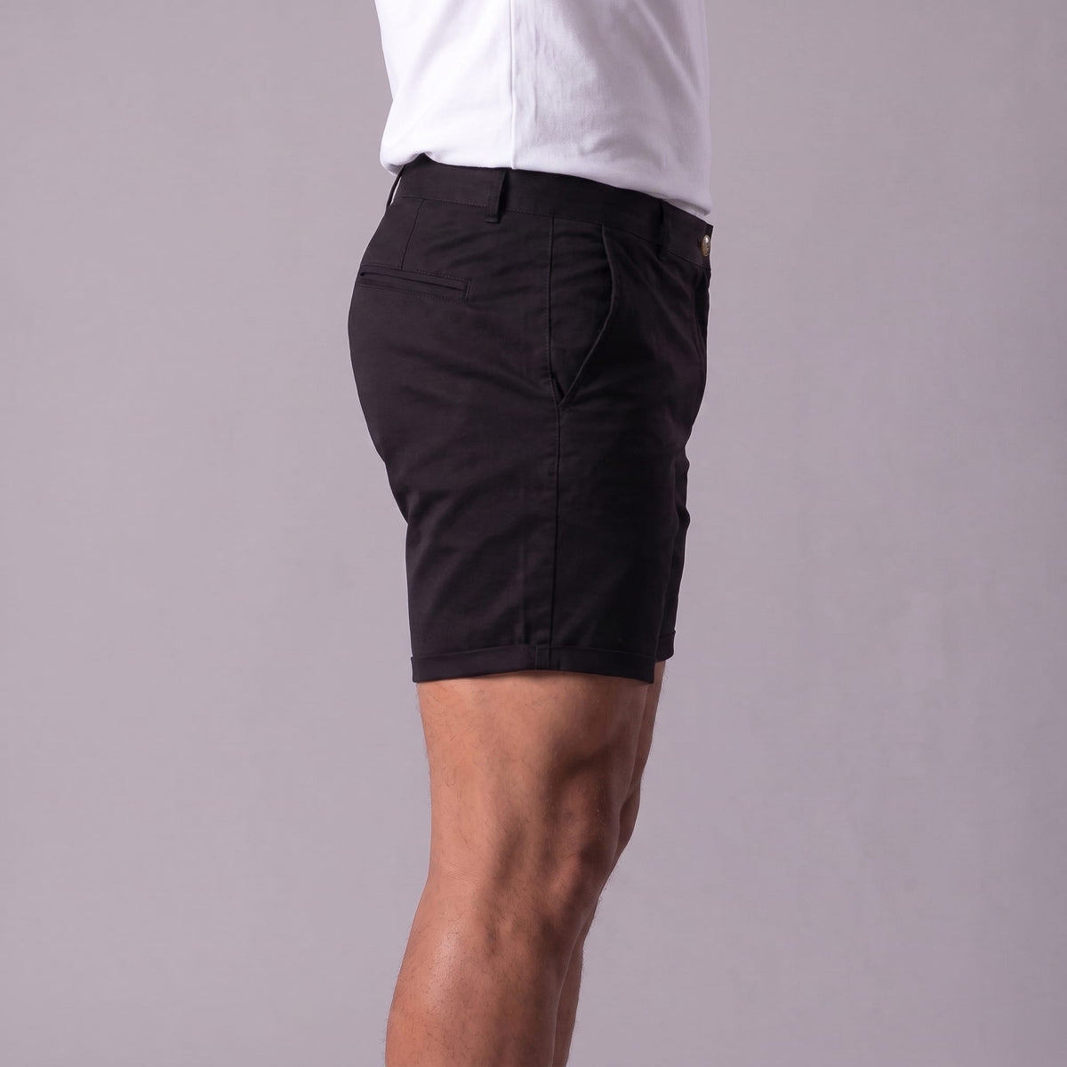 Gaston Cotton Blend Chino Shorts_10