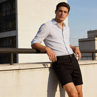 Gaston Cotton Blend Chino Shorts