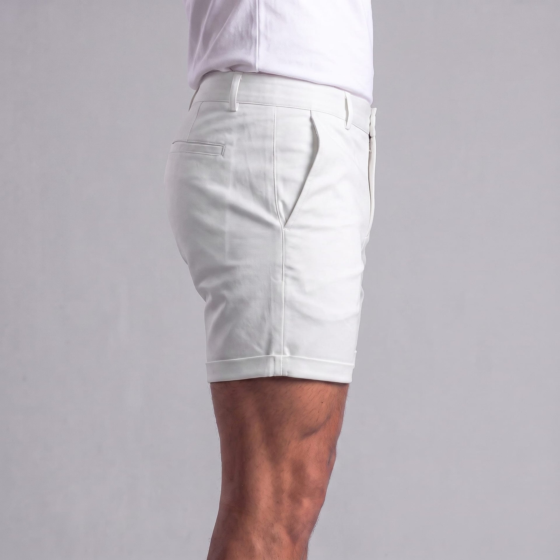 Gaston Cotton Blend Chino Shorts